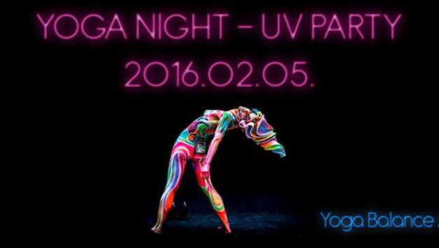YOGA NIGHT – farsangi UV party & flow yoga